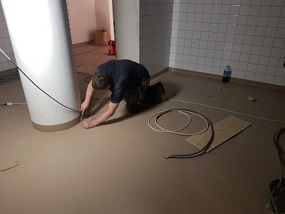 Tiling work